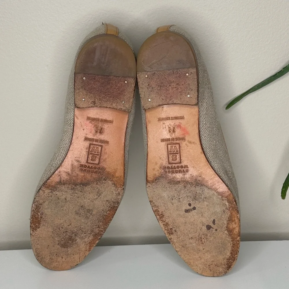 Stubbs & Wootton Lucky Clover Loafers Embroidered Linen Smoking Slippers 7.5 - Picture 8 of 13